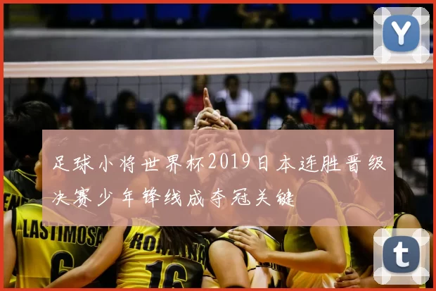 足球小将世界杯2019日本连胜晋级决赛少年锋线成夺冠关键